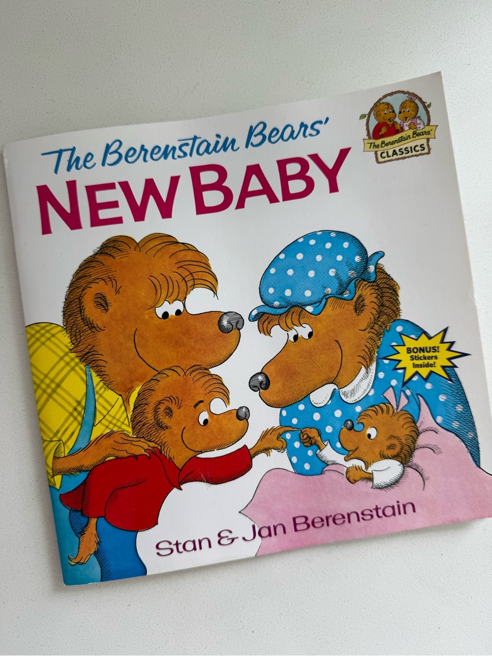 New Baby Bernstein bears - Classic Kids Storybook (Blue & Pink)